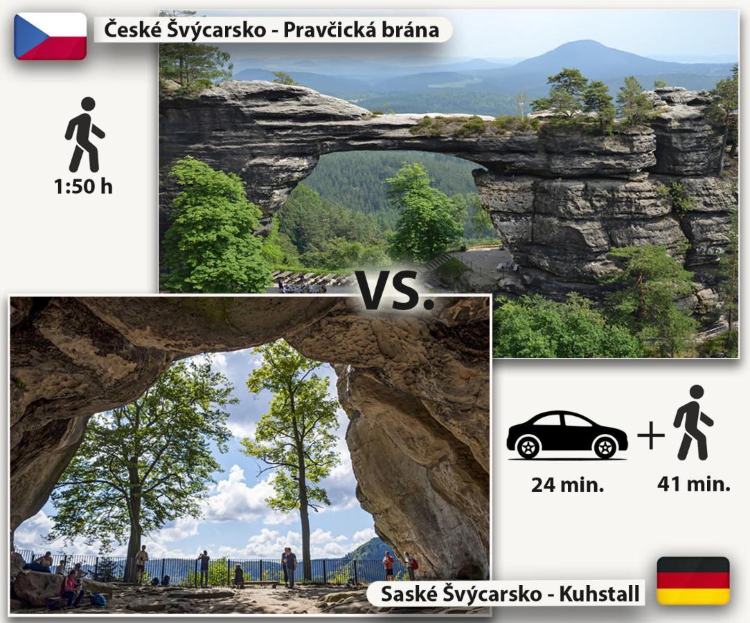 Pension Pod Skalou Hřensko Buitenkant foto