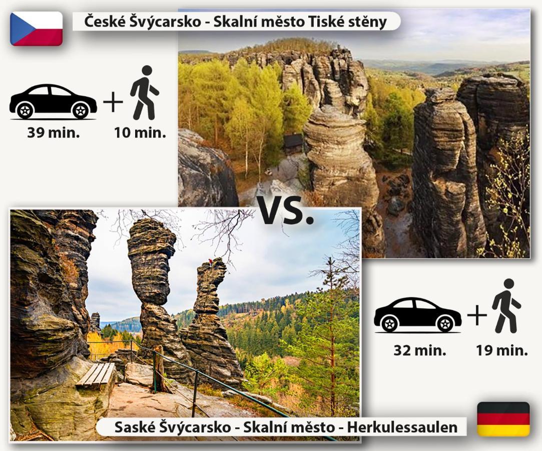 Pension Pod Skalou Hřensko Buitenkant foto